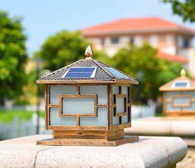 Đèn trụ cổng năng lượng mặt trời mái nhà